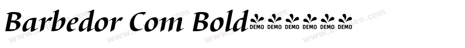 Barbedor Com Bold字体转换